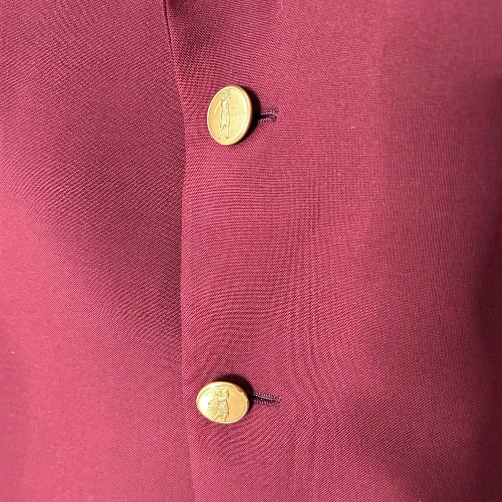 Bobby Jones golf sport coat size 44 cranberry - Picture 4 of 12